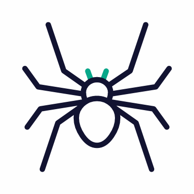Spider, Animated Icon, Outline