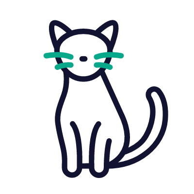 Cat, Animated Icon, Outline