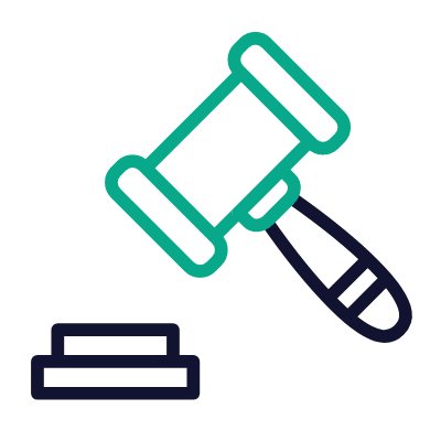 Judge, Animated Icon, Outline