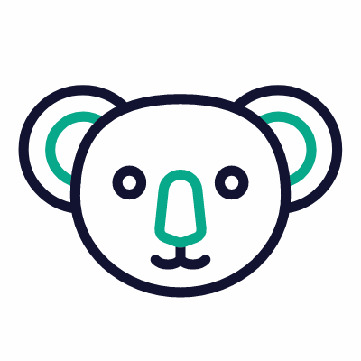 Koala, Animated Icon, Outline