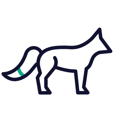 Fox, Animated Icon, Outline