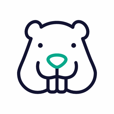 Beaver, Animated Icon, Outline