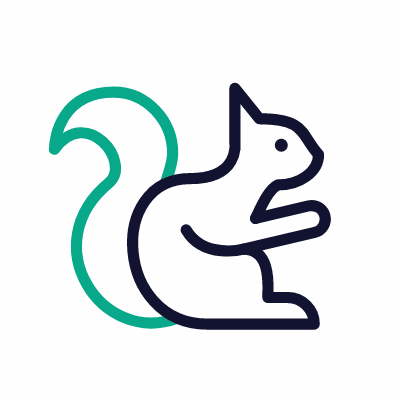 Squirrel, Animated Icon, Outline