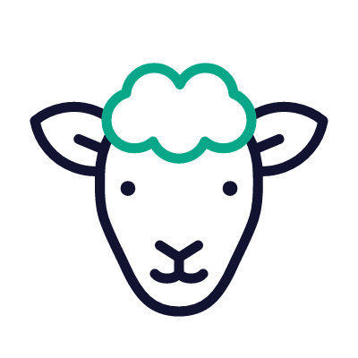 Lamb, Animated Icon, Outline