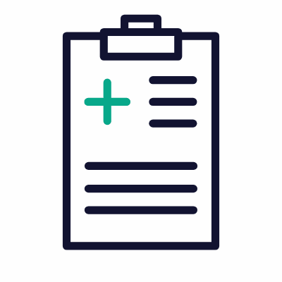 Medical report, Animated Icon, Outline