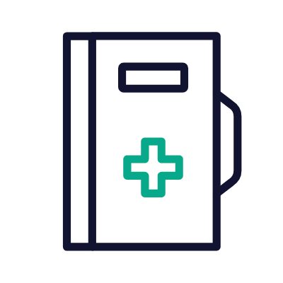Medical file, Animated Icon, Outline