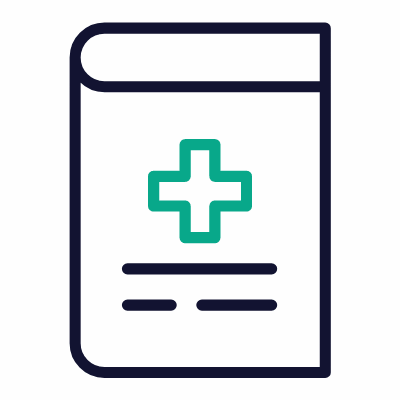 Medical book, Animated Icon, Outline