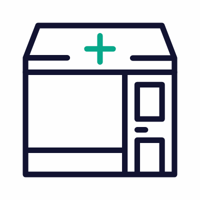 Pharmacy, Animated Icon, Outline