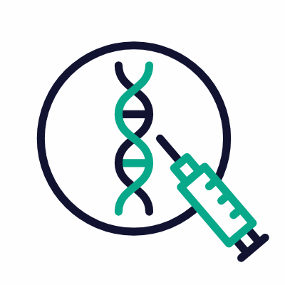 Genetic modification, Animated Icon, Outline