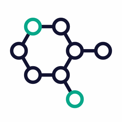 Molecular, Animated Icon, Outline