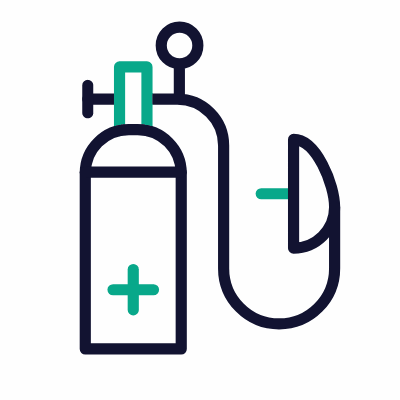 Oxygen tank, Animated Icon, Outline