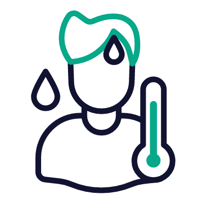 Fever, Animated Icon, Outline