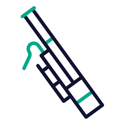 Bassoon, Animated Icon, Outline