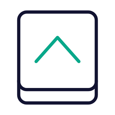 Arrow up, Animated Icon, Outline