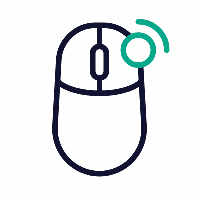 Mouse click right, Animated Icon, Outline