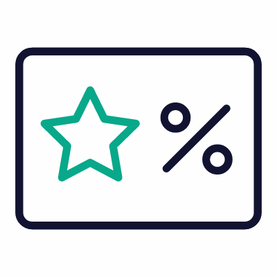 Loyalty card, Animated Icon, Outline