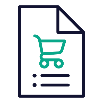 Purchase order, Animated Icon, Outline
