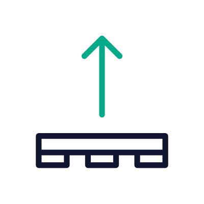 Unloading a cargo, Animated Icon, Outline