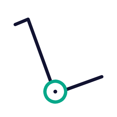 Trolley, Animated Icon, Outline