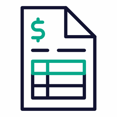Invoice, Animated Icon, Outline