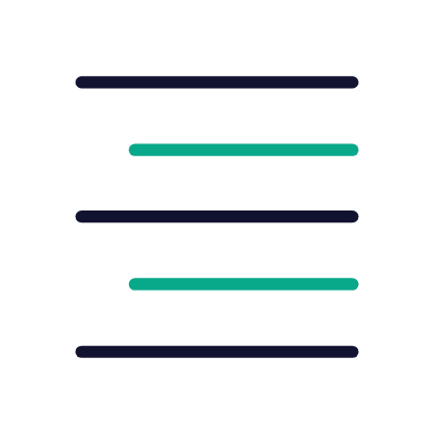 Align text right, Animated Icon, Outline