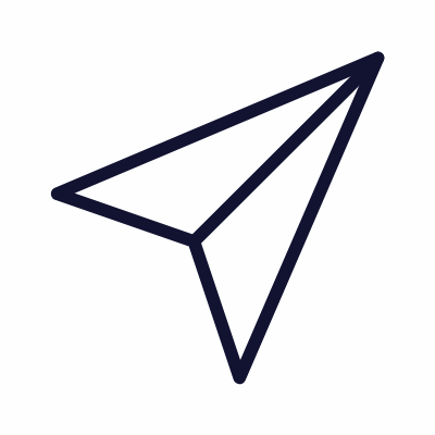 Paperplane, Animated Icon, Outline