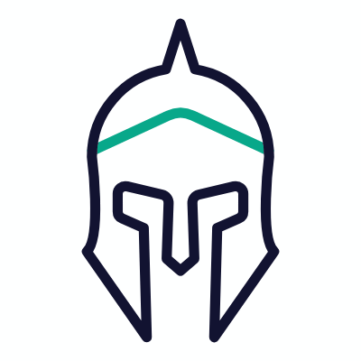 Spartan helmet, Animated Icon, Outline