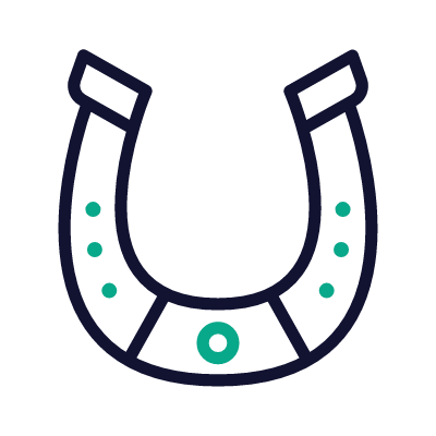 Horseshoe, Animated Icon, Outline