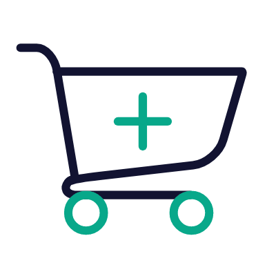 Trolley plus, Animated Icon, Outline