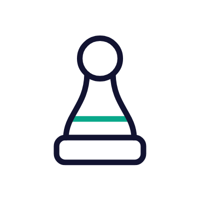 Chess pawn, Animated Icon, Outline