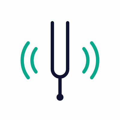Tuning fork, Animated Icon, Outline