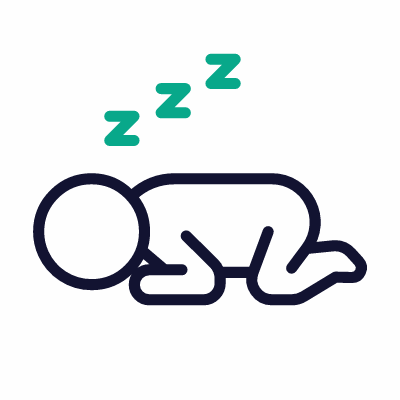 Napping, Animated Icon, Outline