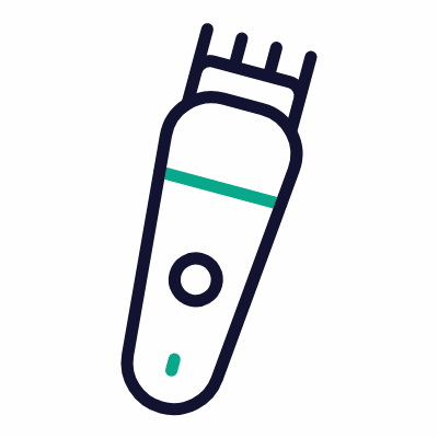 Beard trimmer, Animated Icon, Outline