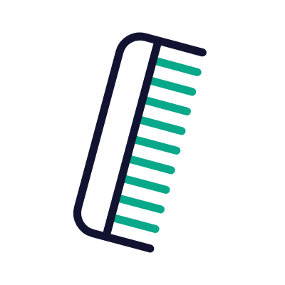 Comb, Animated Icon, Outline