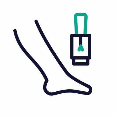 Pedicure, Animated Icon, Outline