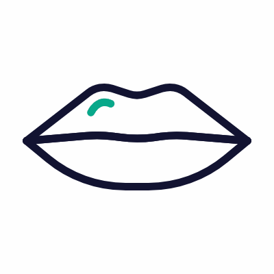 Lips, Animated Icon, Outline