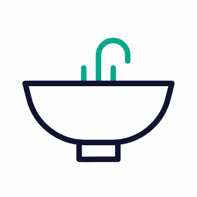 Sink, Animated Icon, Outline