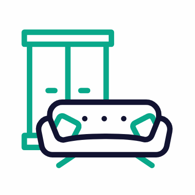 Furniture, Animated Icon, Outline
