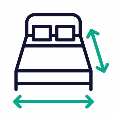Bed size, Animated Icon, Outline