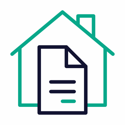 Mortgage, Animated Icon, Outline