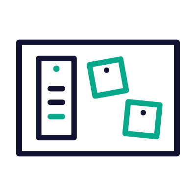 Noticeboard, Animated Icon, Outline