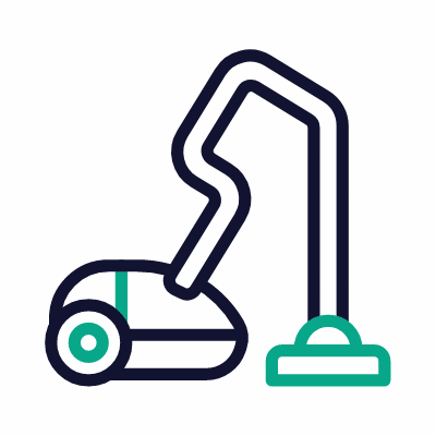 Vacuum cleaner, Animated Icon, Outline