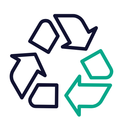 Recycling, Animated Icon, Outline