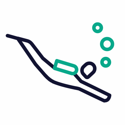 Scuba diving, Animated Icon, Outline