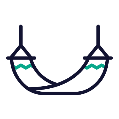 Hammock, Animated Icon, Outline
