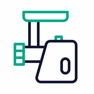 Meat grinder, Animated Icon, Outline