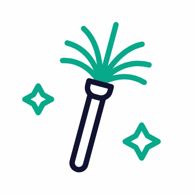 Duster, Animated Icon, Outline