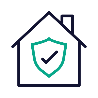 Home safety, Animated Icon, Outline