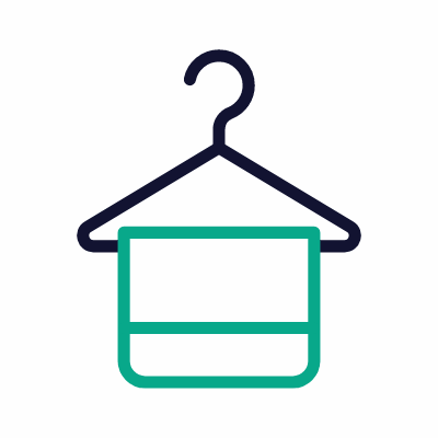 Cloakroom, Animated Icon, Outline