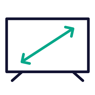 Tv screen, Animated Icon, Outline
